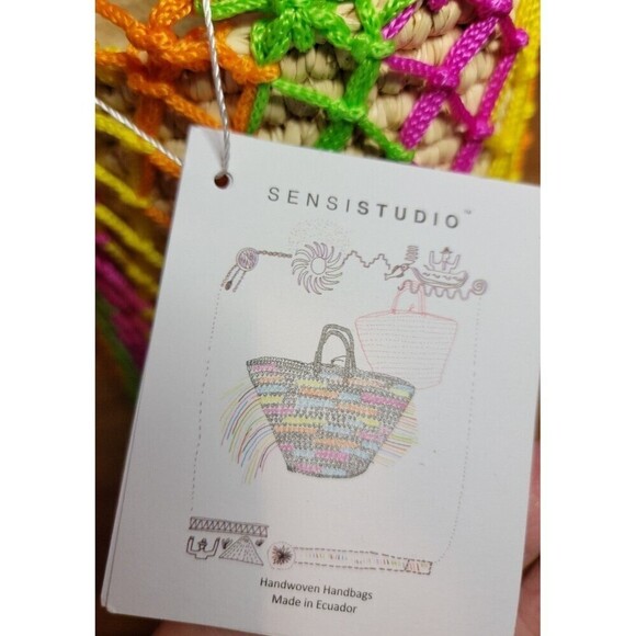 Sensistudio Handmade Woven Bucket Bag New - Picture 7 of 9